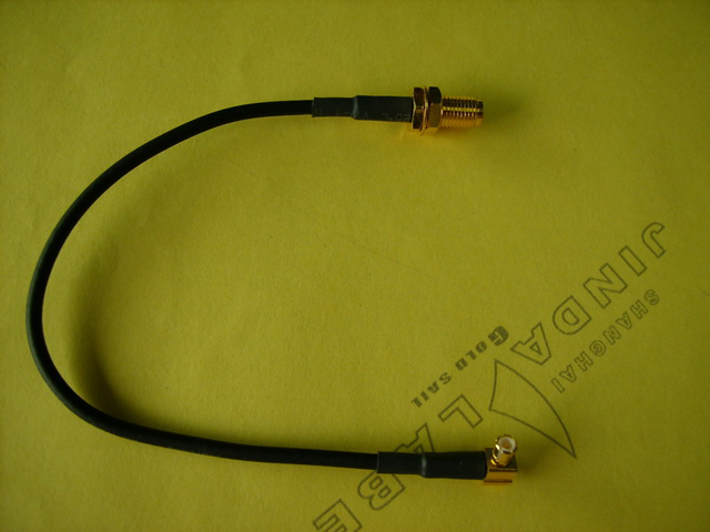 Jumper Cable(RG174 Cable With MCX Male Right Angle to SMA Femal