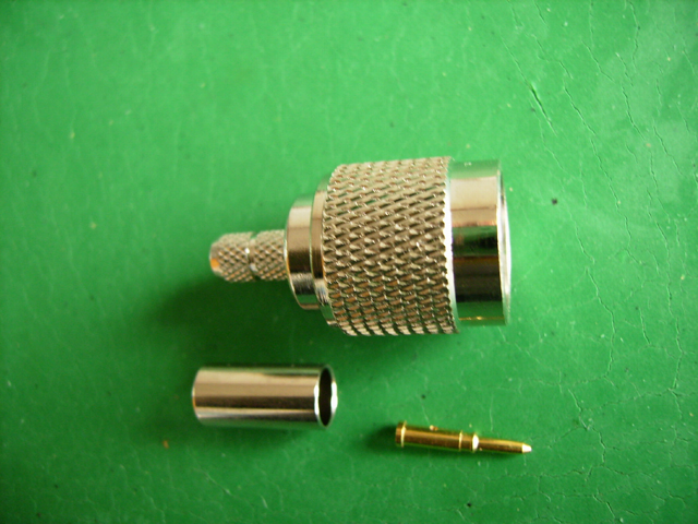 TNC Male Crimp Connector For RG58 Cable